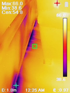 home energy audit thermal image